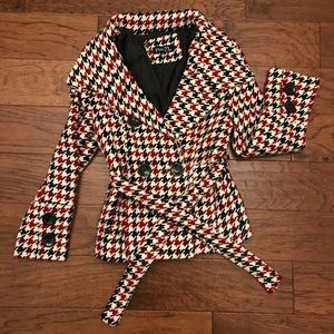 Houndstooth coat